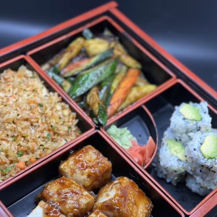 Tofu Teriyaki Bento Box.
